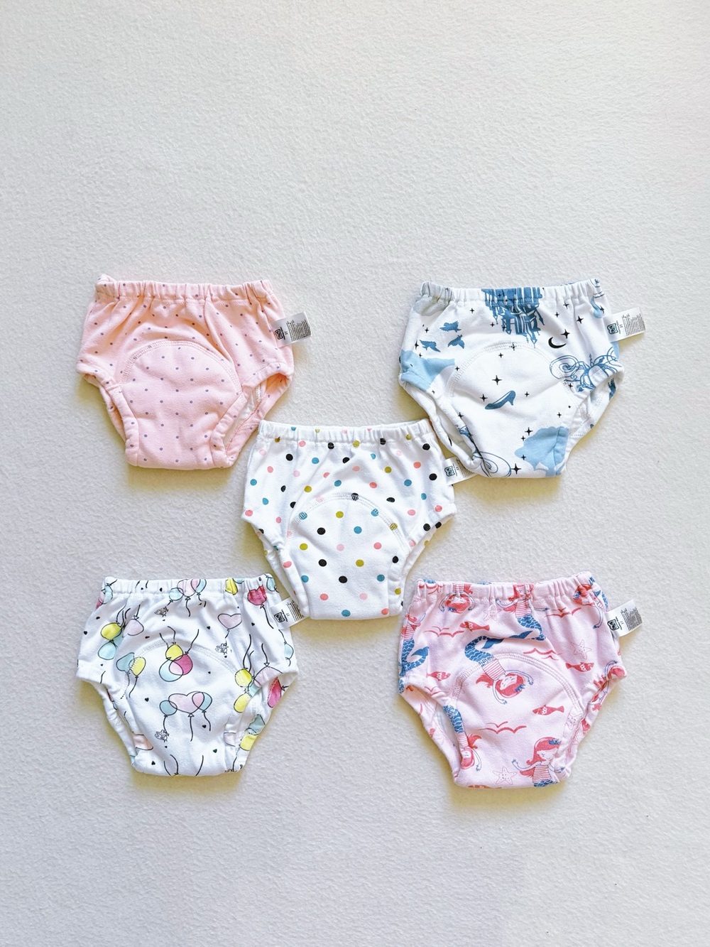 MooMoo Baby 6-Layer Potty Training Underwear Pants Cotton Gauze Muslin - 5 Pack